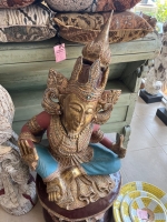 Burmese dancing lacquer figure 