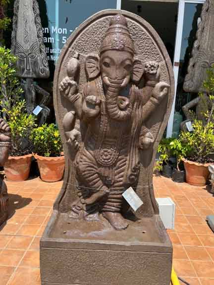 Statues de Bouddha thaïlandais Bonsaï Planter Figurine Jardin extérieur  Pelouse Patio Sculpté à la main Sculpture endormie Cadeau Tabletop Cabinet  Shop Hotel Hill Art Decors